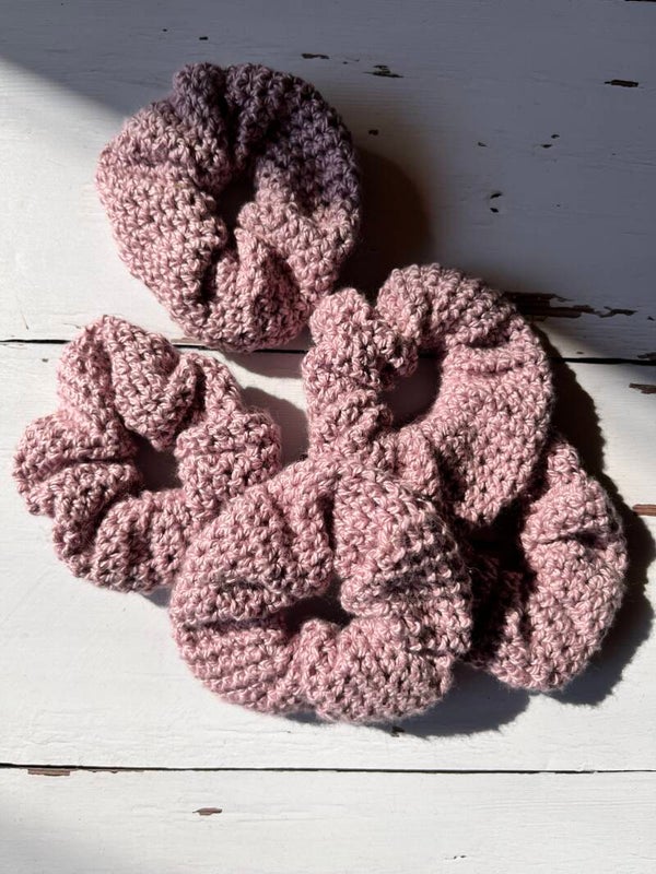 Scrunchie hell violett Bio-Baumwolle