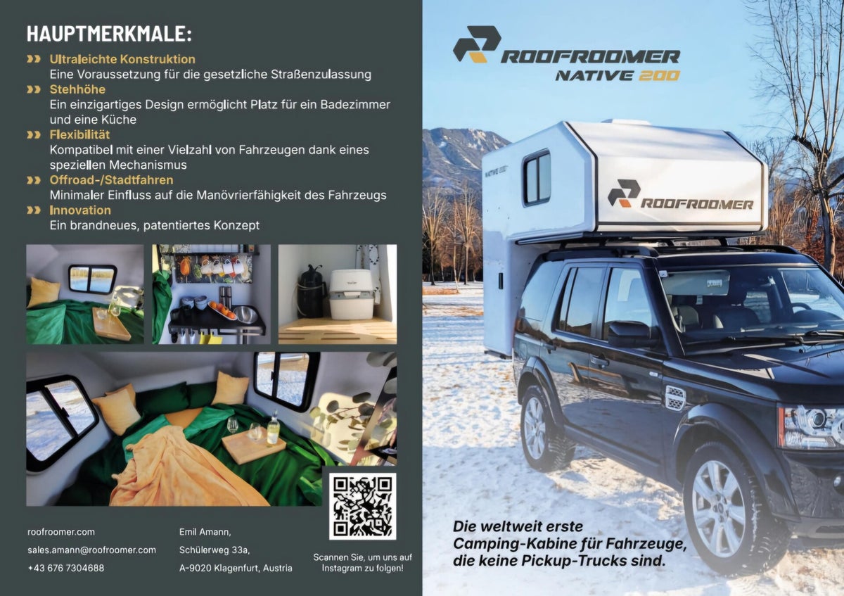 Roofroomer Native 200 Schlafkabine monatliche Rate € 145,00 | Art of ...