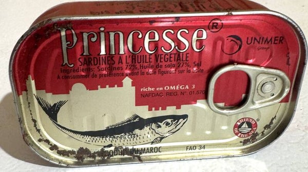 Princesse  Sardines A L' Huile Vegetale x3 cans