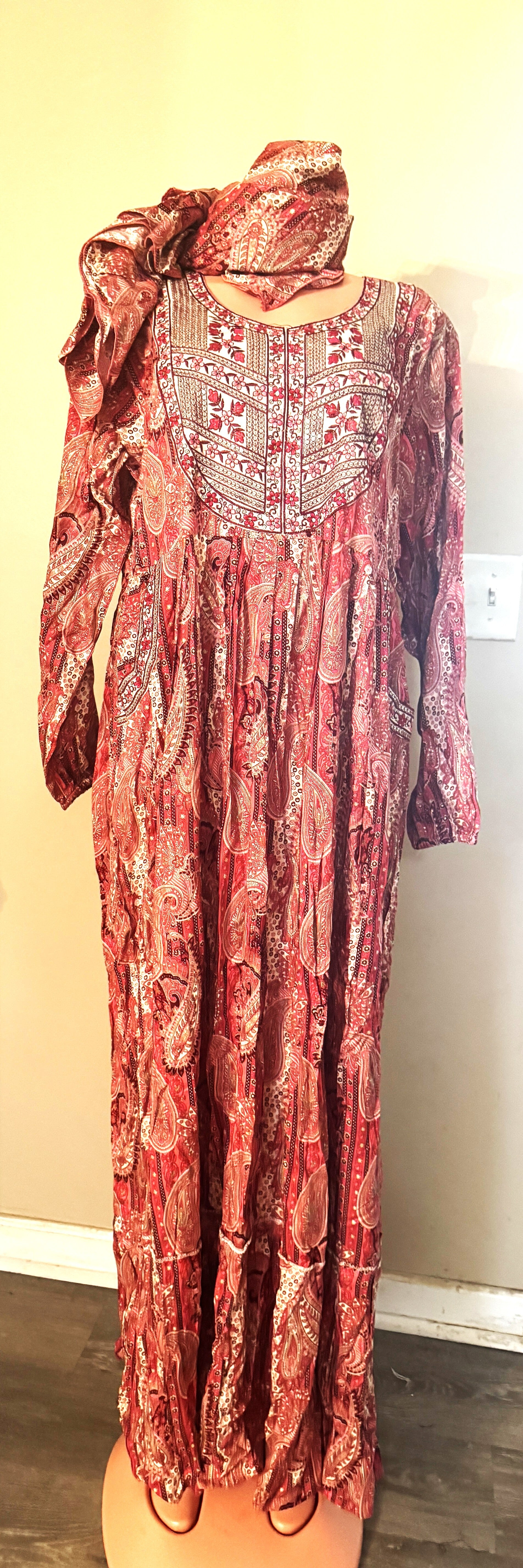 Beautiful Dress and Scarf/Hair Tie