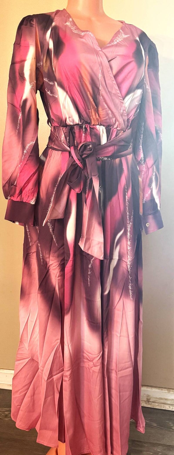 Beautiful Dress Long Sleeve Dress With Tie Belt