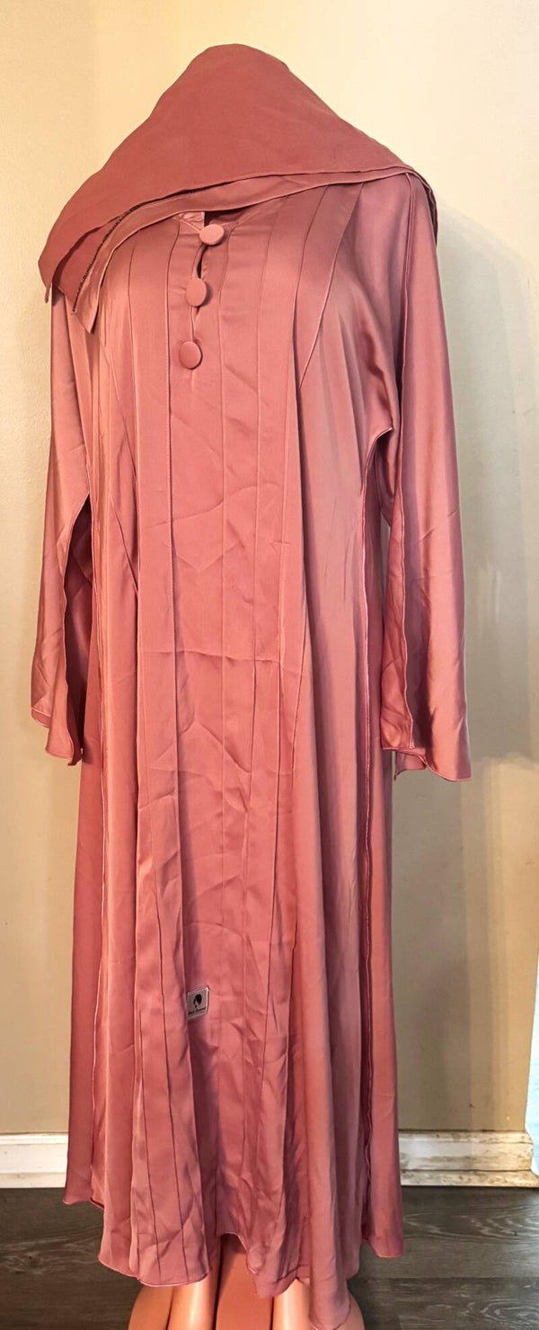 Elegant Abaya Dress With Hair Scarf