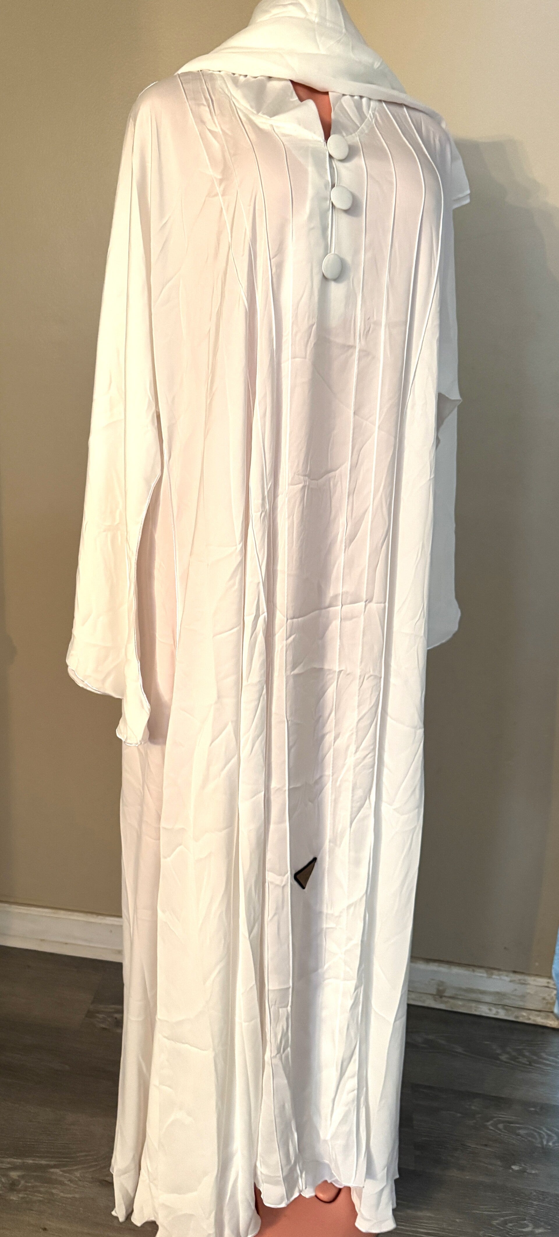 Elegant Abaya Dress With Hair Scarf