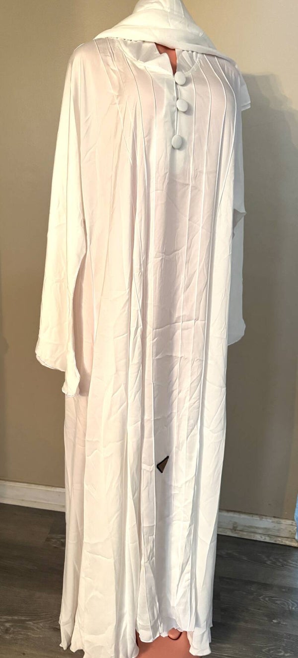 Elegant Abaya Dress With Hair Scarf