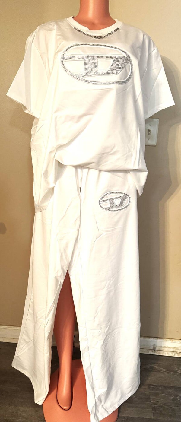 Women Top and Pant Set With Pockets n Tie String