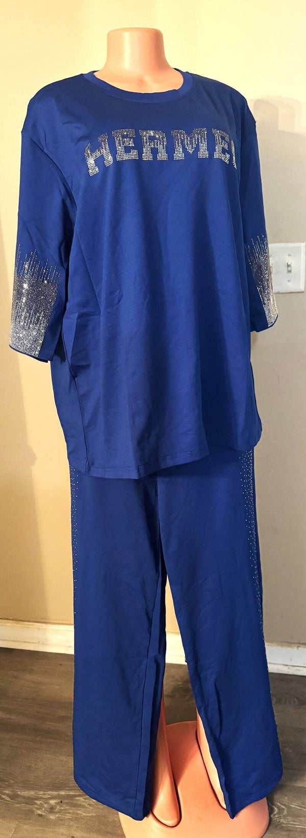 Women Top and Pant Set With Pockets n Tie String