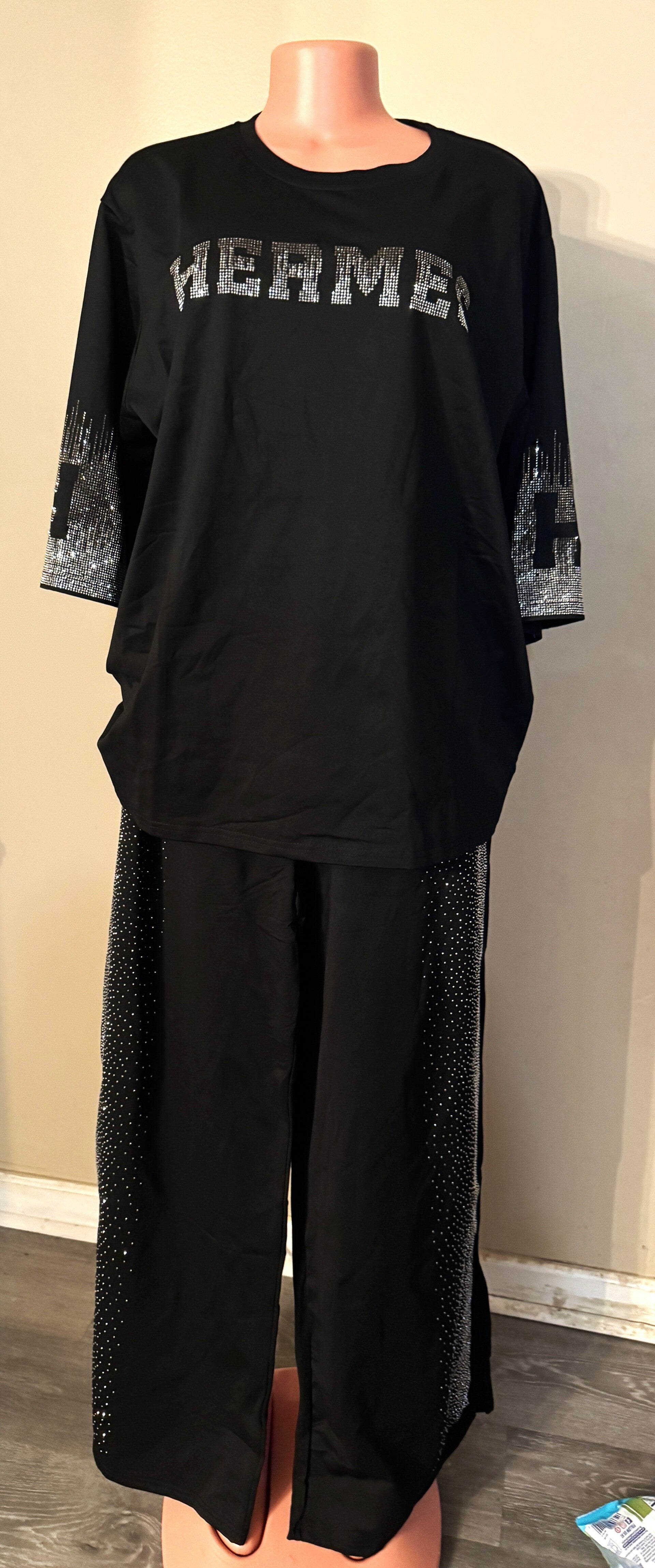 Women Top and Pant Set With Pockets n Tie String