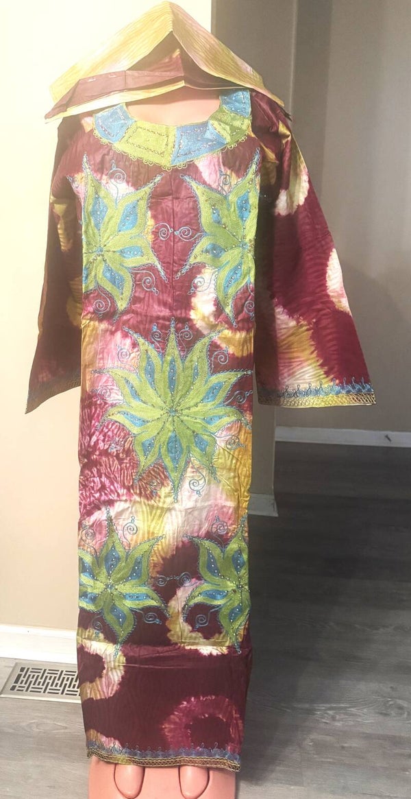 Beautiful Bazin and Scarf/Hair Tie