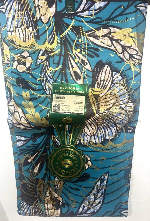 SUPER-WAX-BLOCK PRINTS 6 YARDS