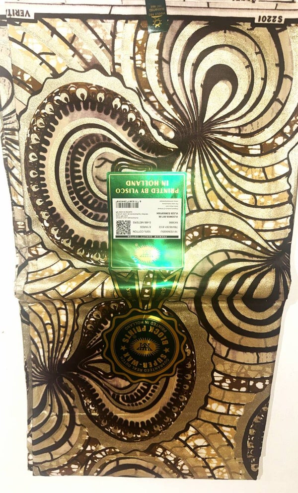 SUPER-WAX-BLOCK PRINTS 6 YARDS