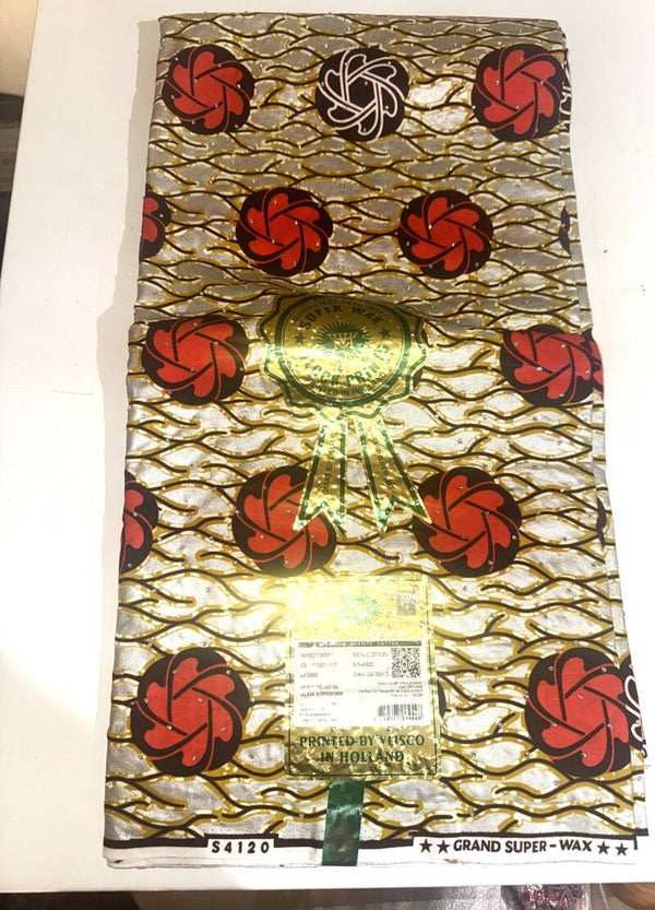 SUPER-WAX-BLOCK PRINTS 6 YARDS