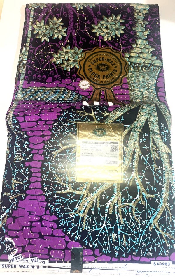 SUPER-WAX-BLOCK PRINTS 6 YARDS