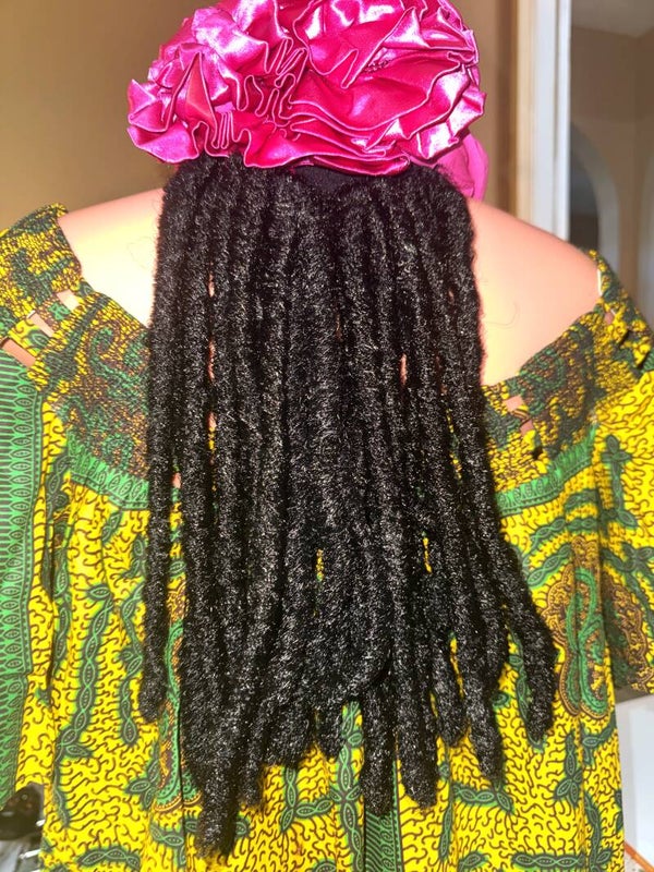 12-14 inch Dreads Black back cap