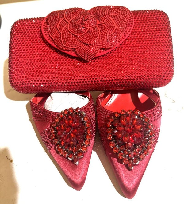 Women Shoes and Purse Set