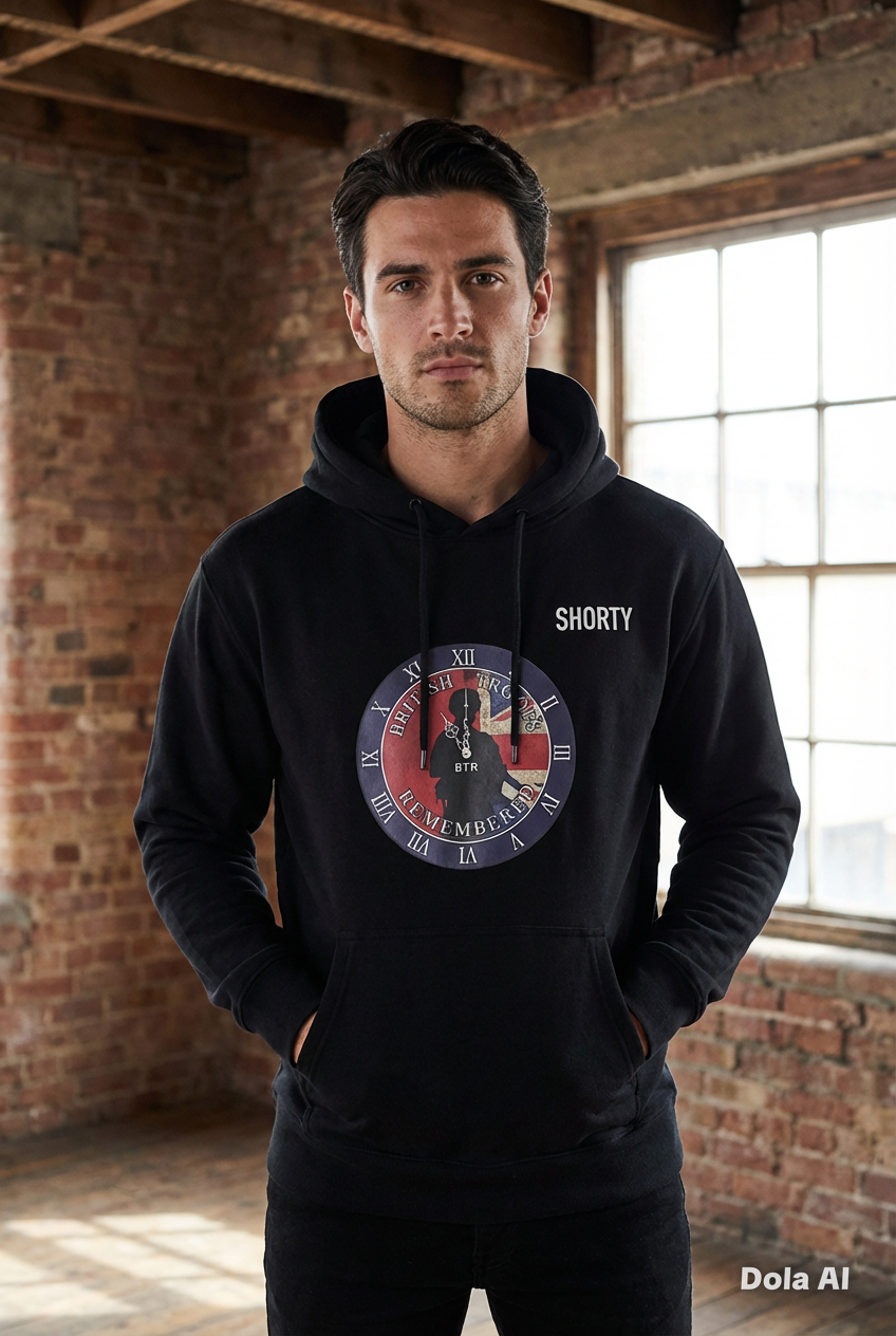 British Troops Remembered logo Hoodie