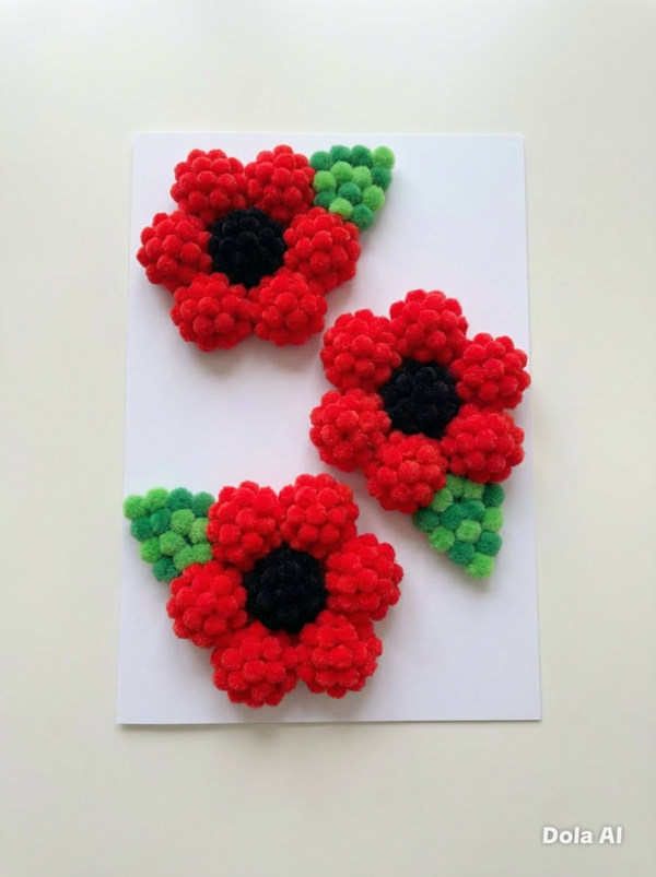 Pom Pom Poppy Craft