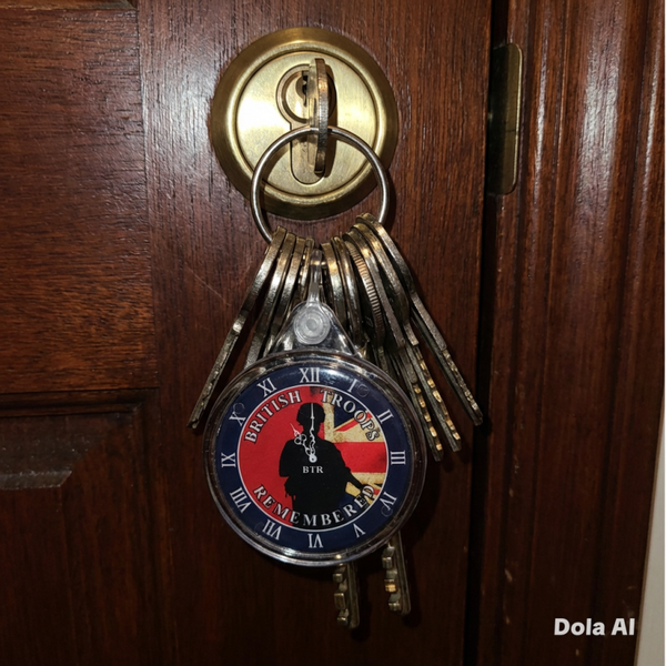British Troops Remembered Keyring