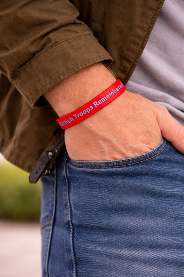 British Troops Remembered Silicone Wristbands