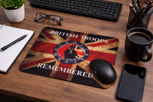 British Troops Remembered Mouse Mat