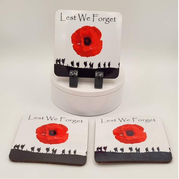 Lest We Forget Coaster (Single)