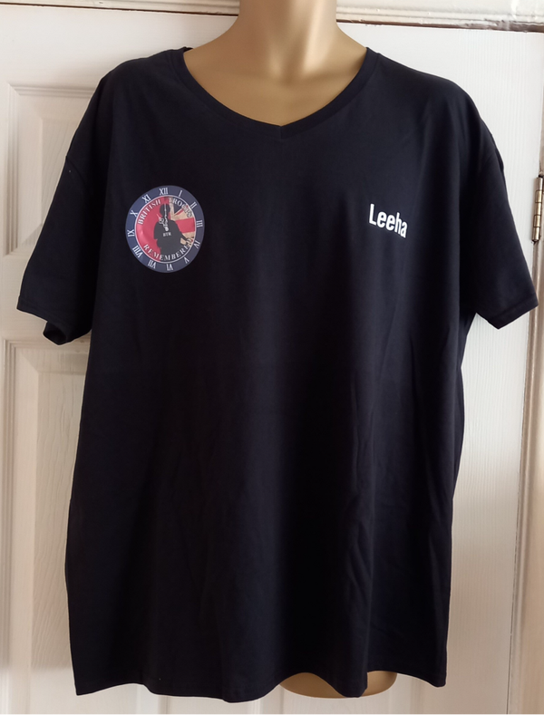 Women's British Troops Remembered V Neck T-Shirt