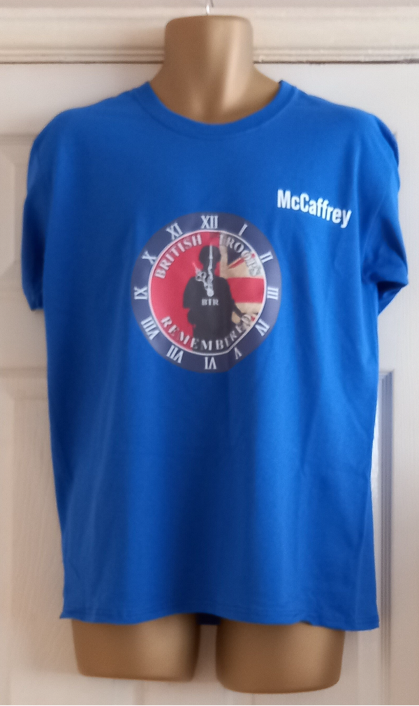 British Troops Remembered Logo Round Neck T-Shirt