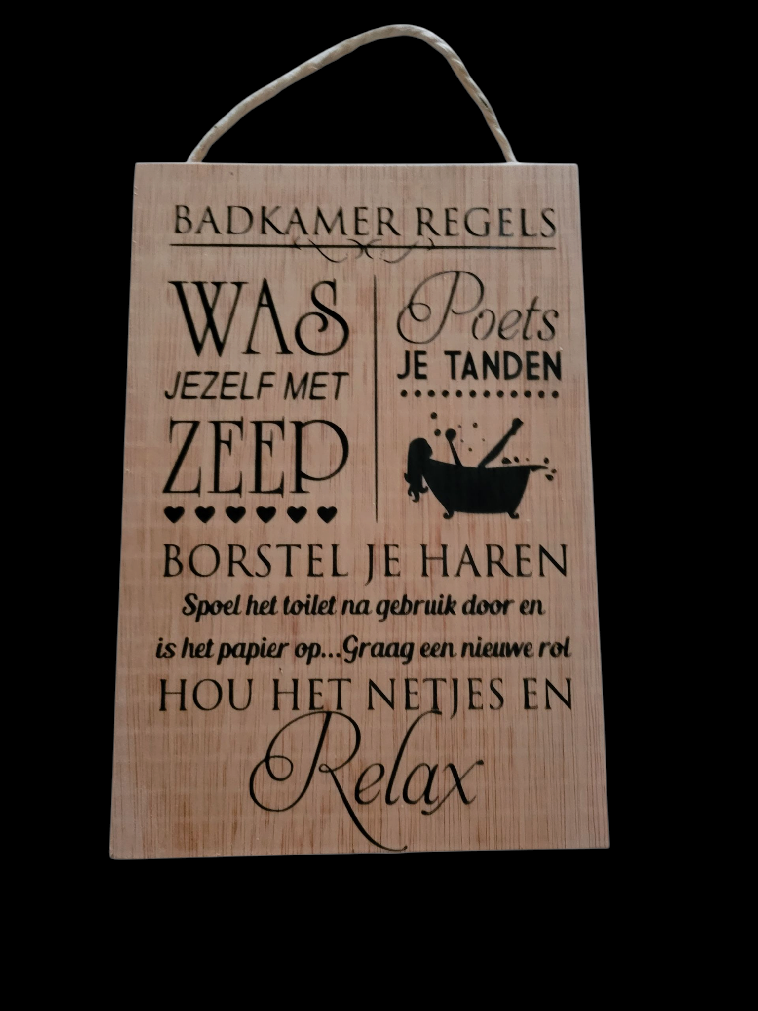 Badkamerregels