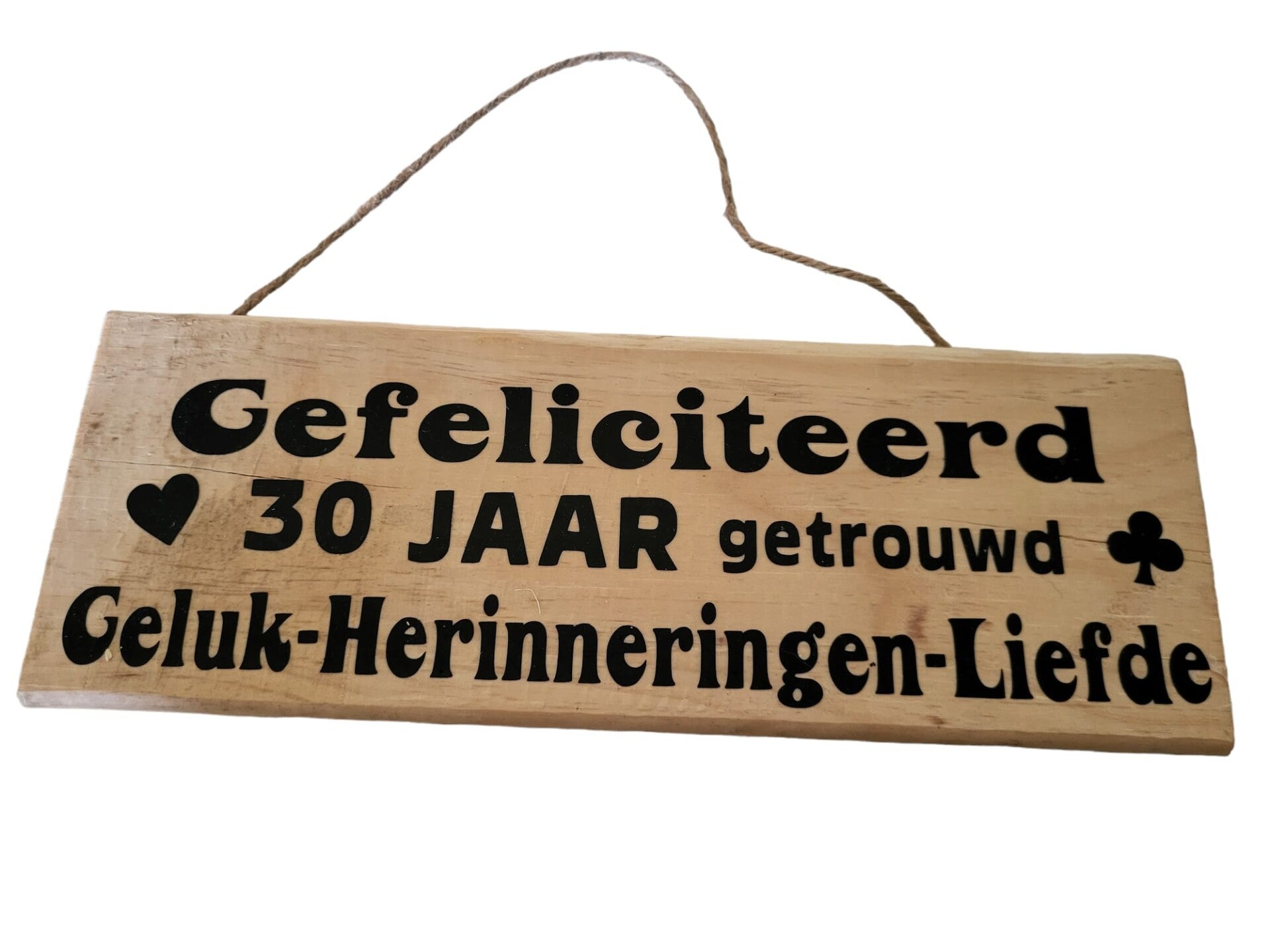 Gefeliciteerd 30 jaar getrouwd