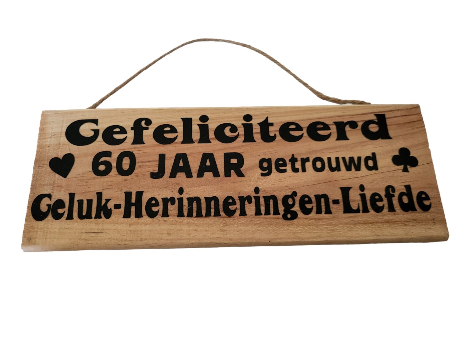 Gefeliciteerd 60 jaar getrouwd