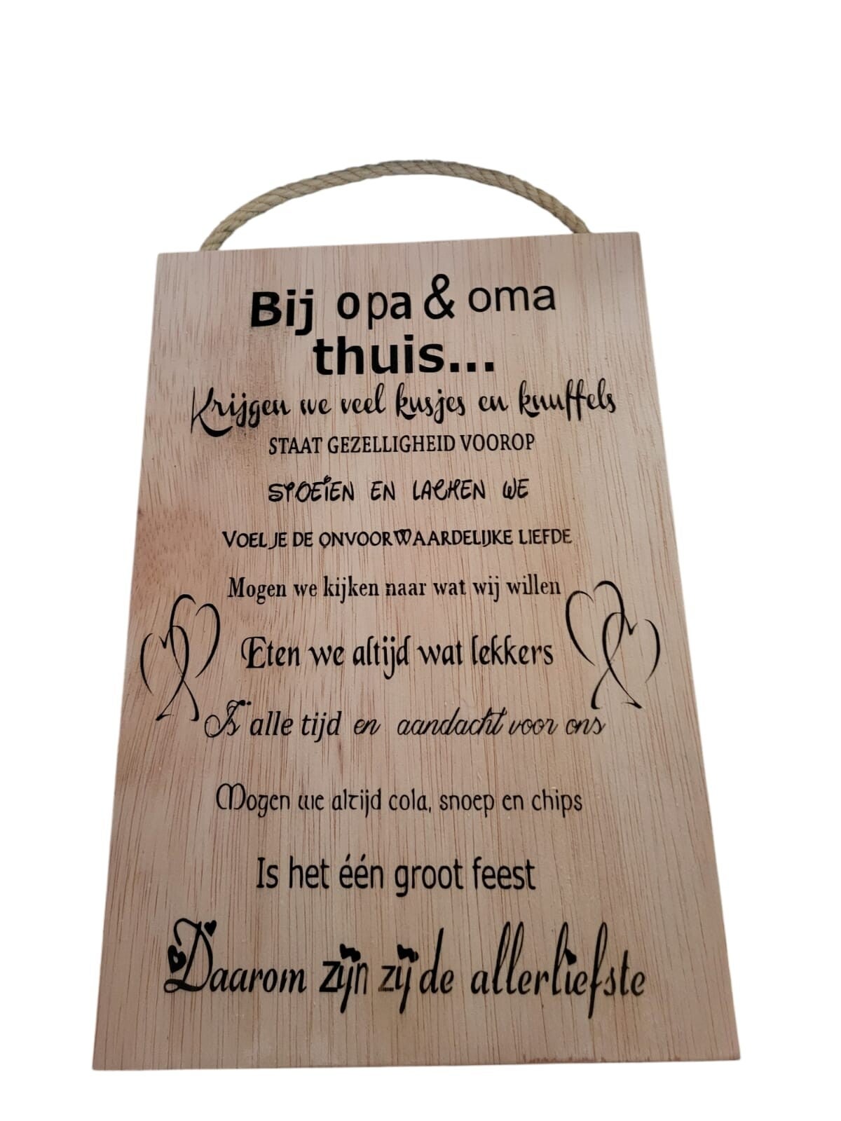 Bij opa en oma