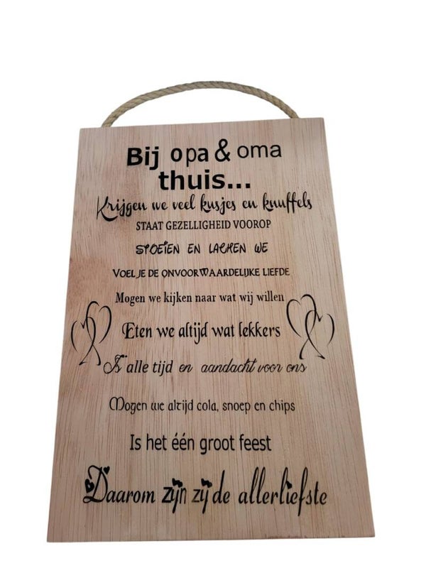 Bij opa en oma