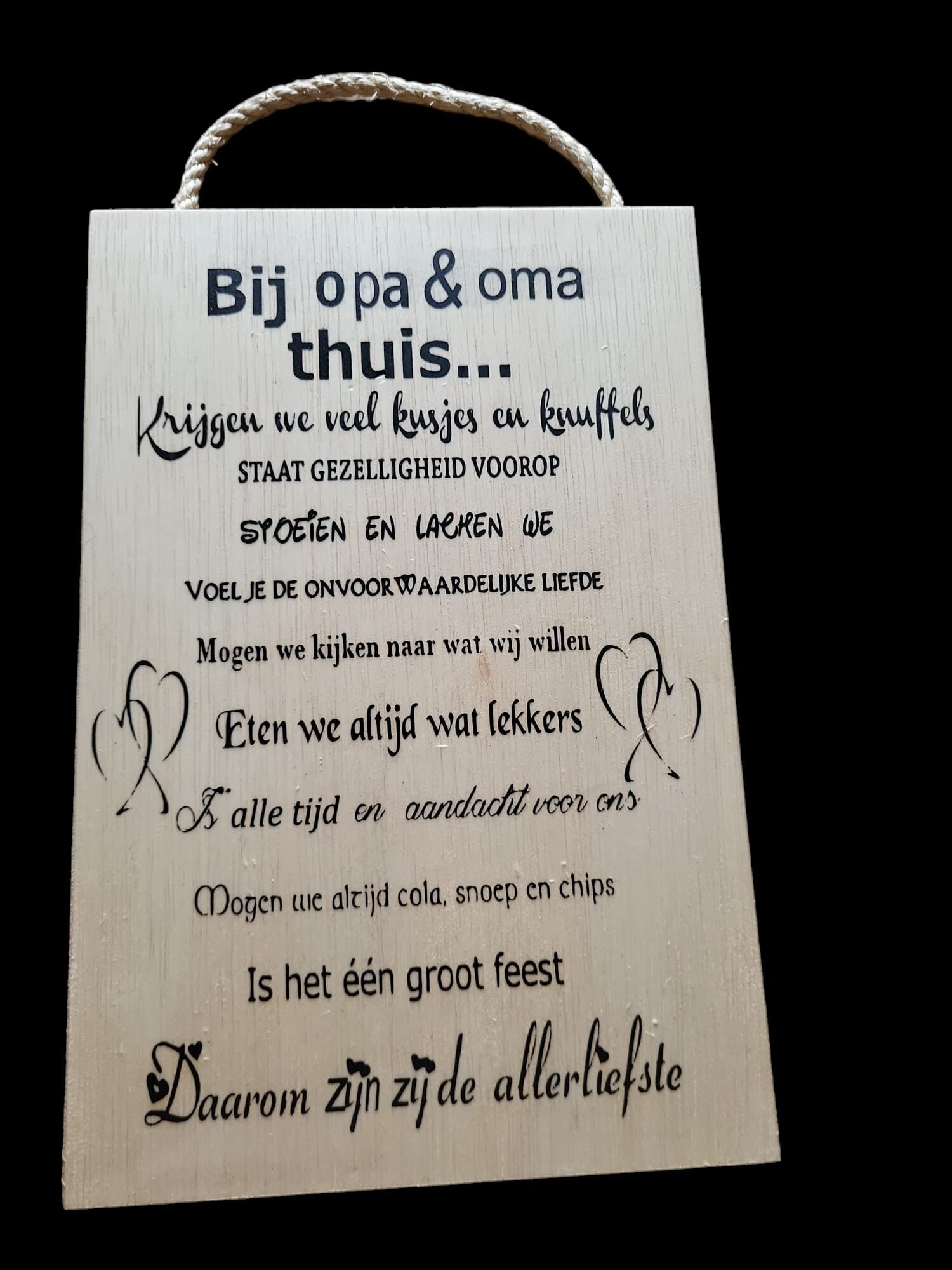 Bij opa en oma