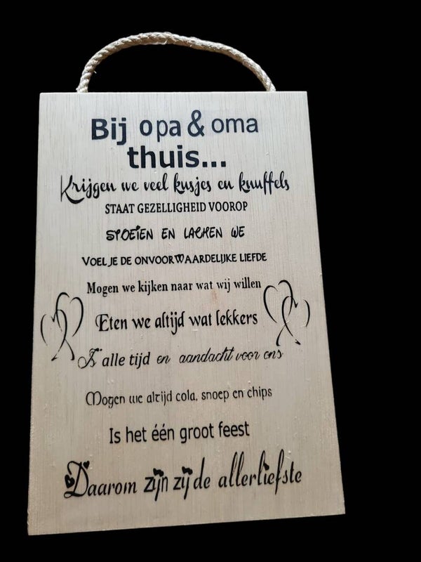 Bij opa en oma