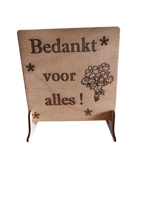 Bedankt voor alles
