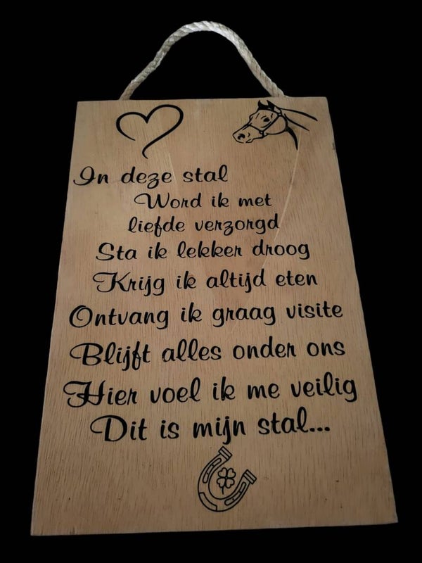 In deze stal