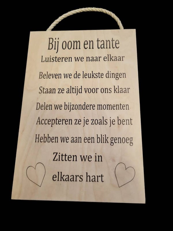 Bij oom en tante