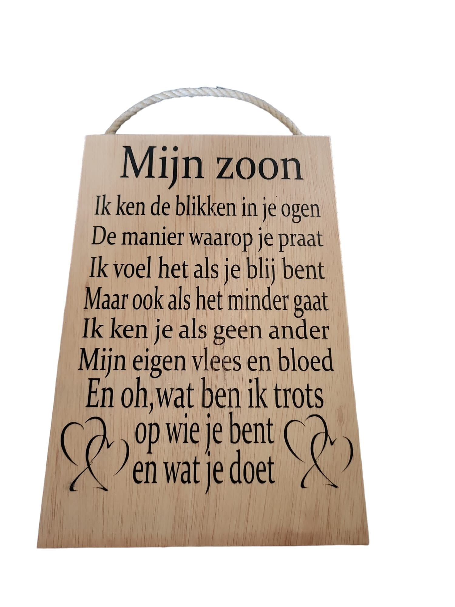 Mijn zoon blikken