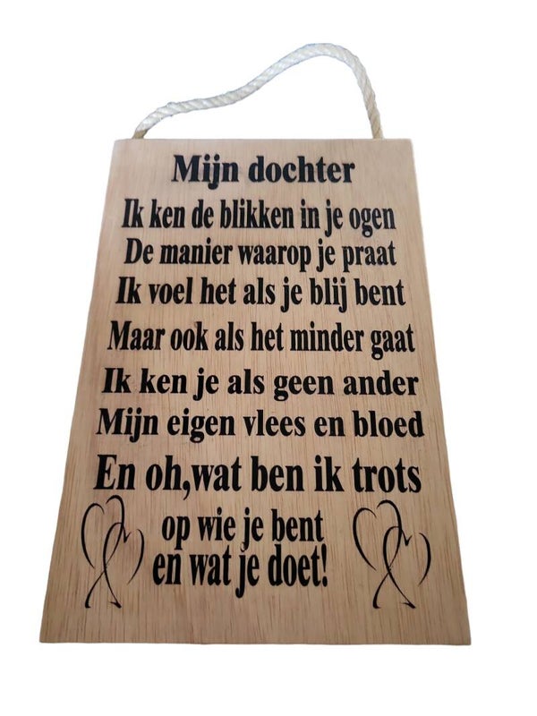 Mijn dochter blikken