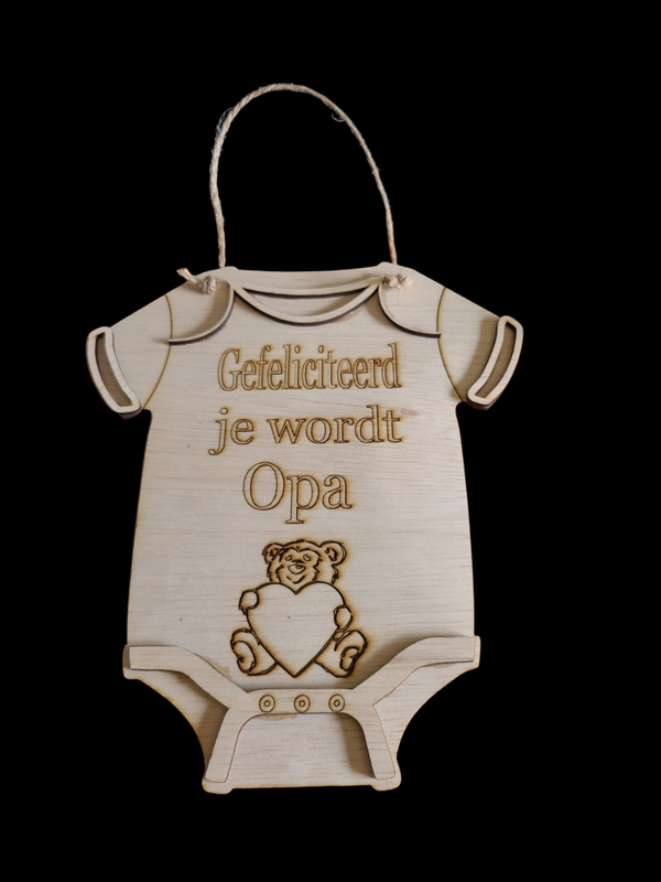 Gefeliciteerd je wordt opa