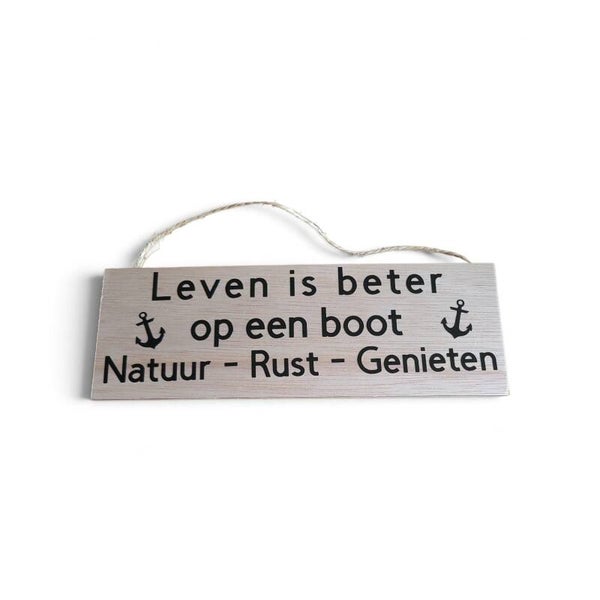 Leven is beter op een boot