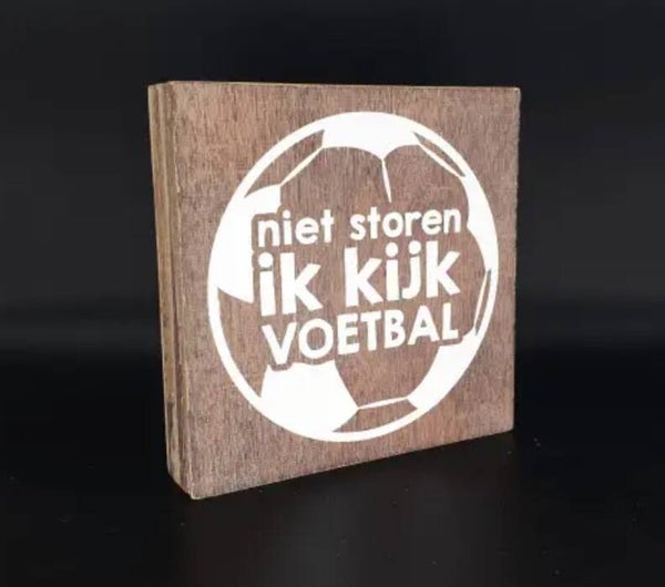 Niet storen, ik kijk voetbal