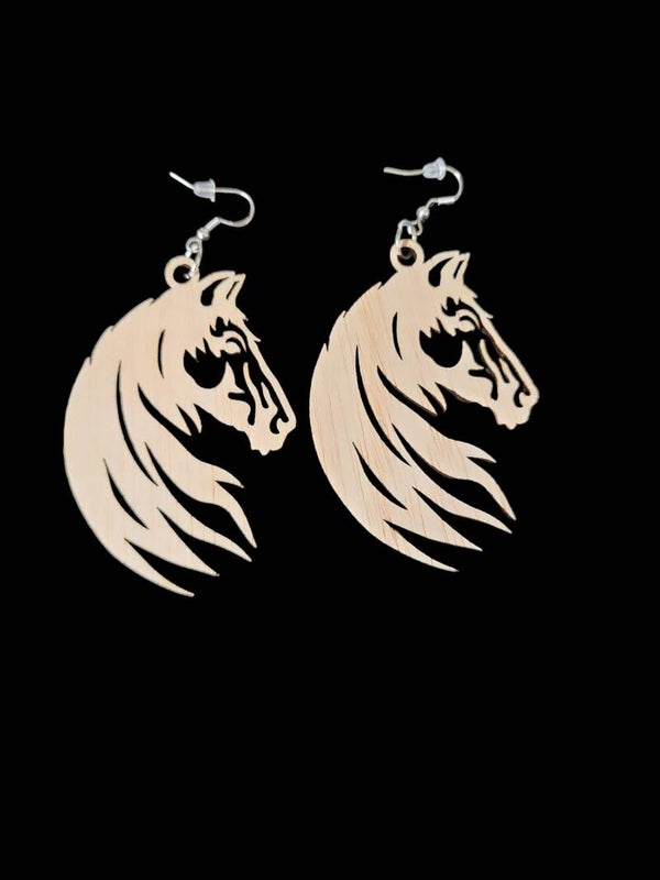 Paardenhoofd met manen