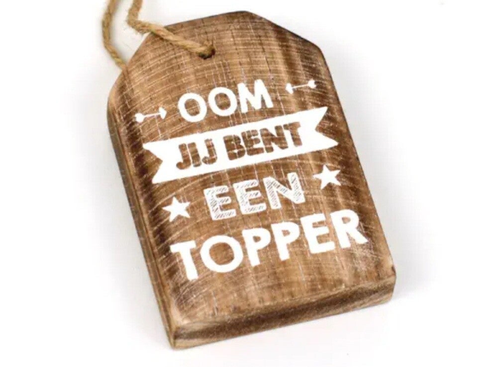 Hangend label oom