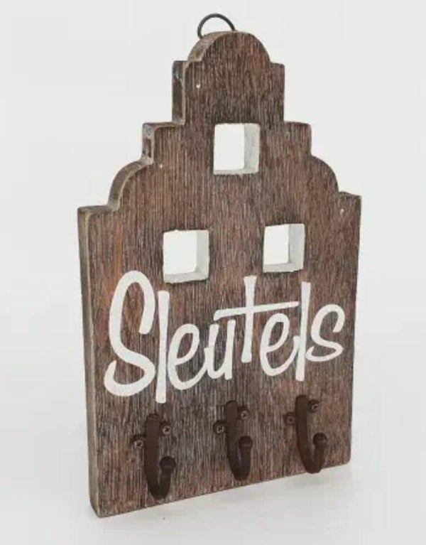 Huisje sluitels naturel