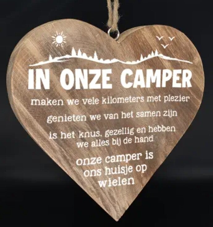 In onze camper