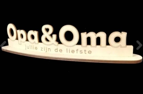 Voetstuk opa en oma