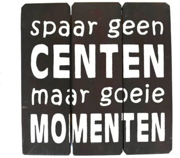 Spaar geen centen