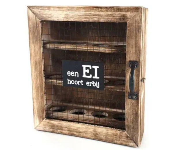 Eierkastje met raster