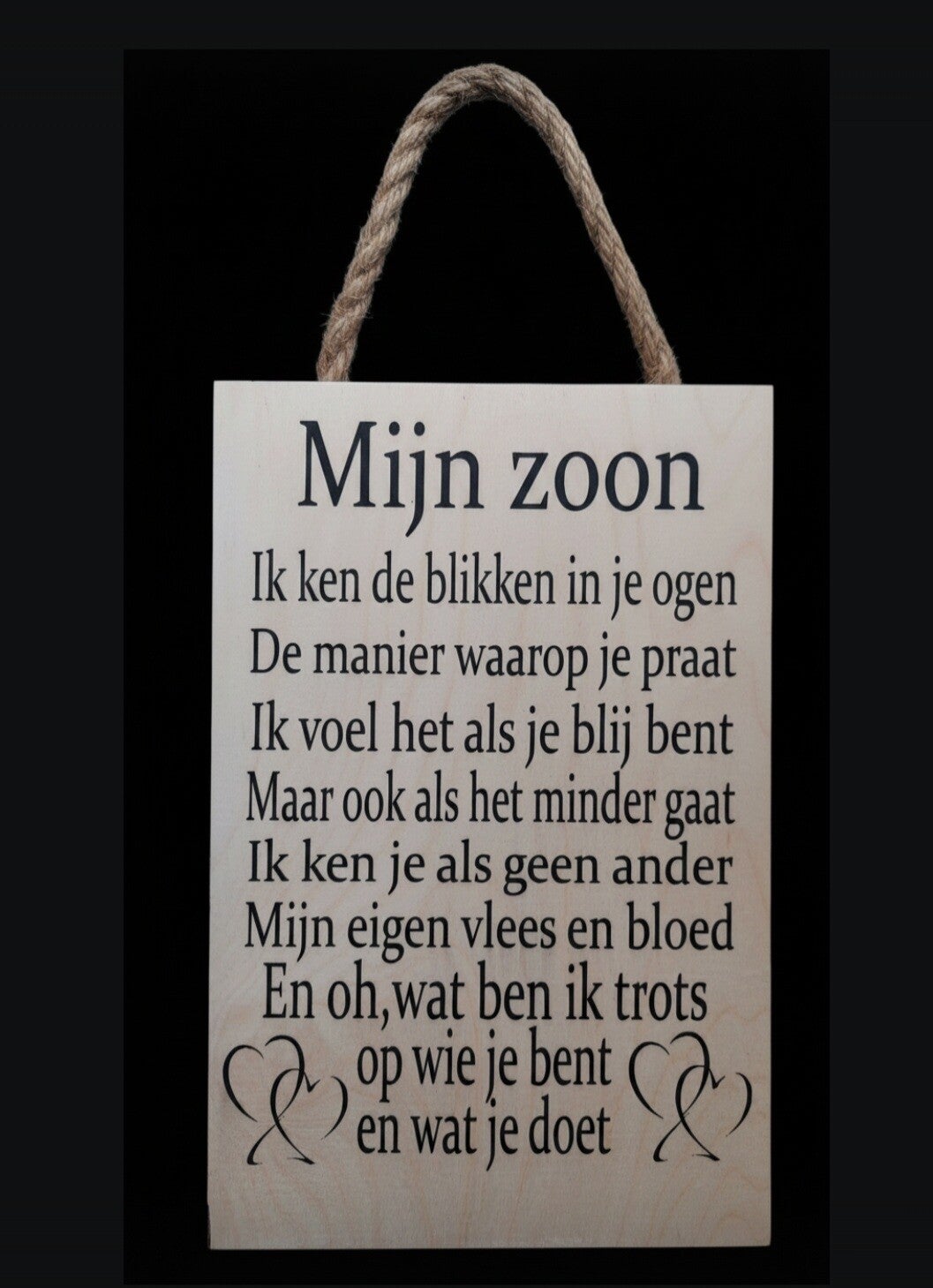 Mijn zoon blikken