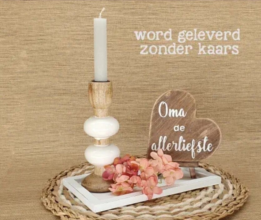 Kadopakket oma kandelaar
